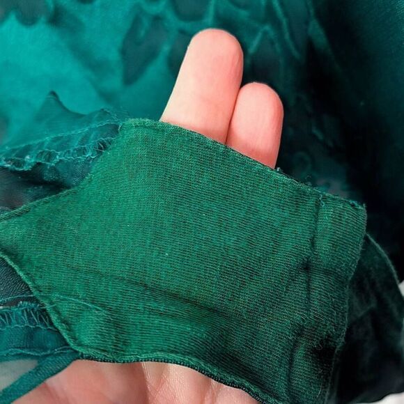 Victoria's Secret Vintage 90s Body Suit Emerald Green size Large - Picture 6 of 6